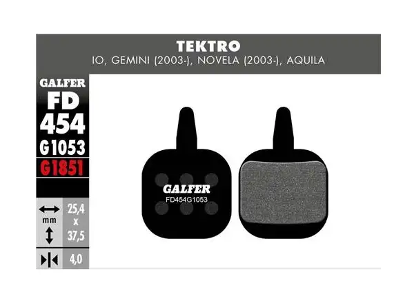 Galfer FD454 Standard G1053 brzdové destičky pro Tektro