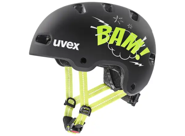 Uvex Kid 4 Style dětská přilba Bam Black/Lime Matt