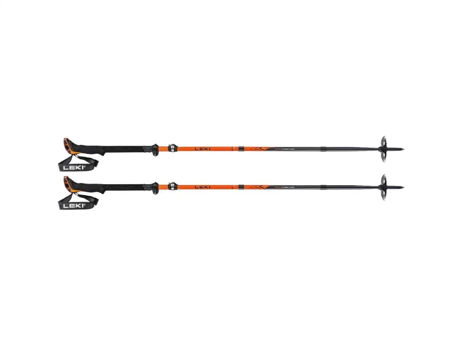 Leki Sherpa FX Carbon Strong trekové hole Orange/Denim blue vel. 120 - 140 cm