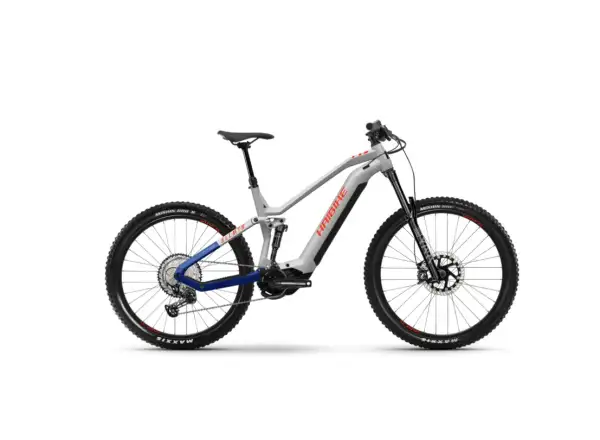 Haibike AllMtn 7 celoodpružené elektrokolo grey/blue/red gloss