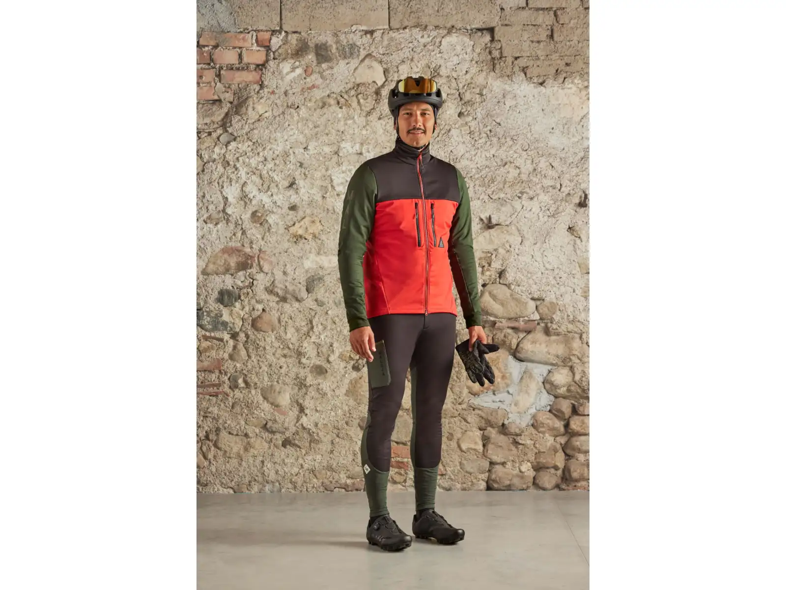 Maloja PiglonM. pánské legíny Fire red multi