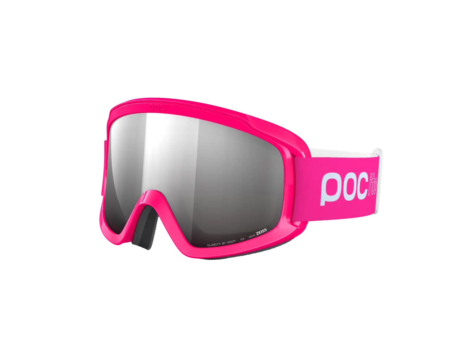 POC POCito Opsin dětské lyžařské brýle Fluorescent Pink/Partly Sunny Silver