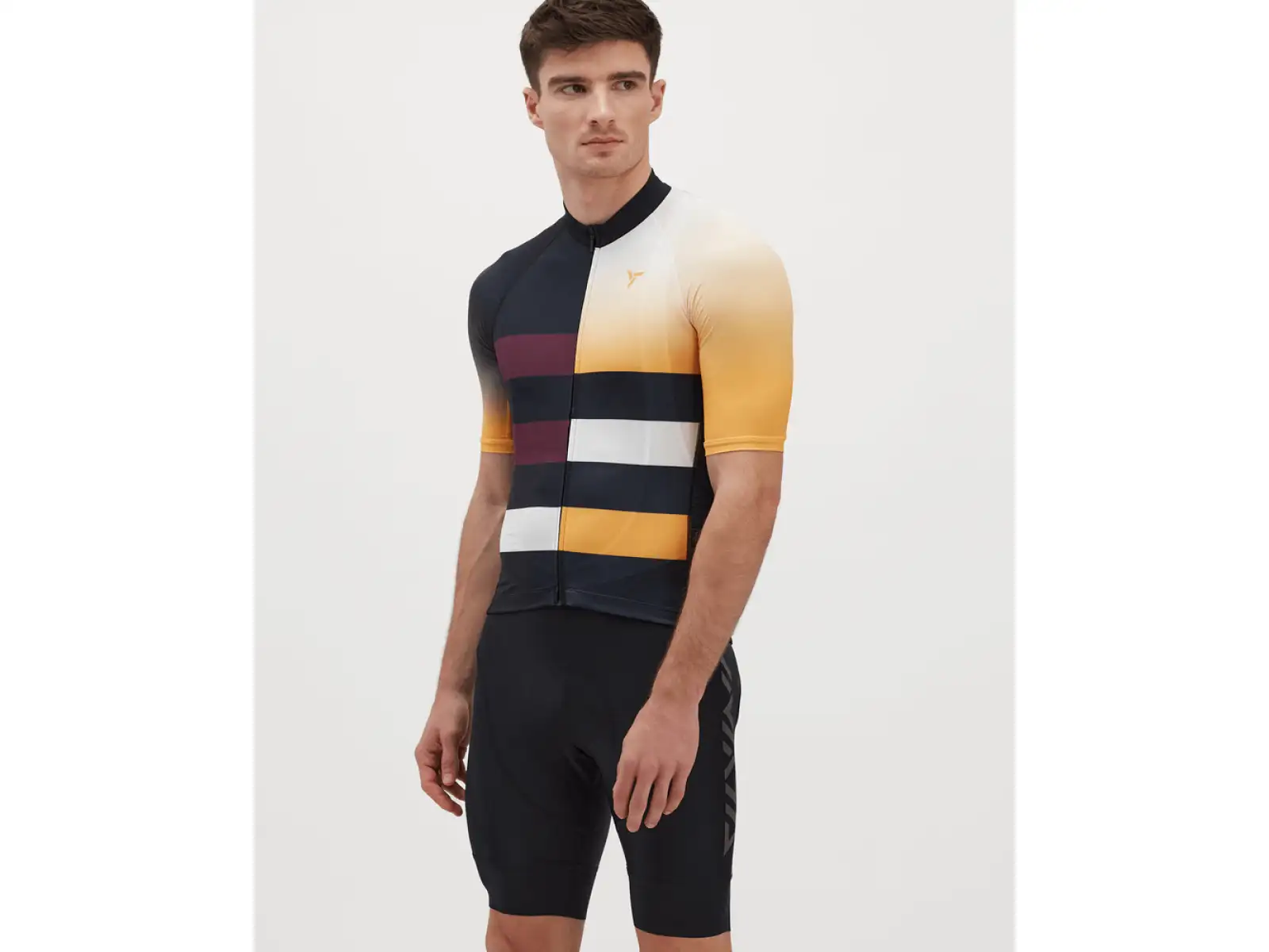 Silvini Mazzano pánský dres krátký rukáv black/yellow