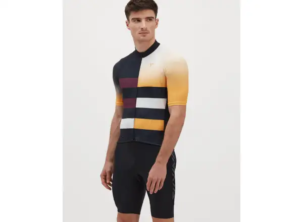 Silvini Mazzano pánský dres krátký rukáv black/yellow