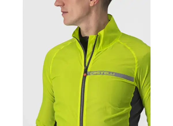 Castelli Squadra Stretch pánská bunda Electric Lime/Dark Grey