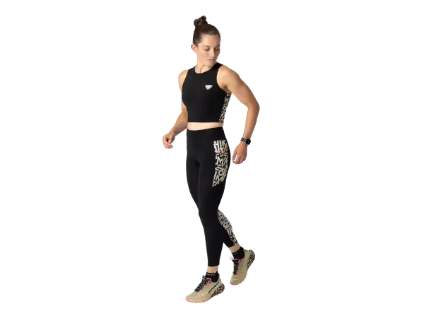 Dynafit Trail Crop Top dámské triko bez rukávu Black Out