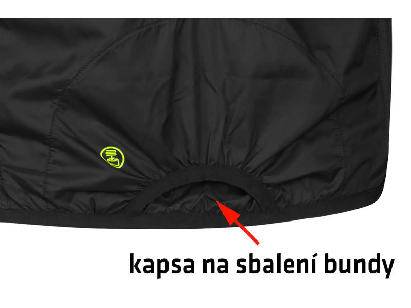 Etape Bora 2.0 pánská větrovka černá/žlutá fluo