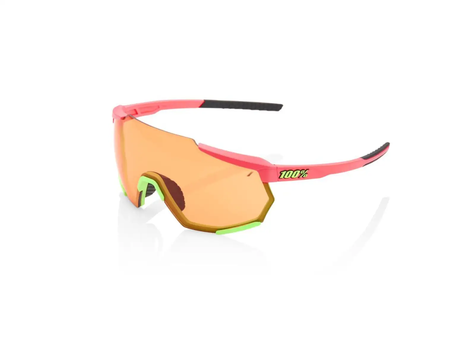 100% Racetrap brýle Matte Washed Out Neon Pink/Persimmon Lens