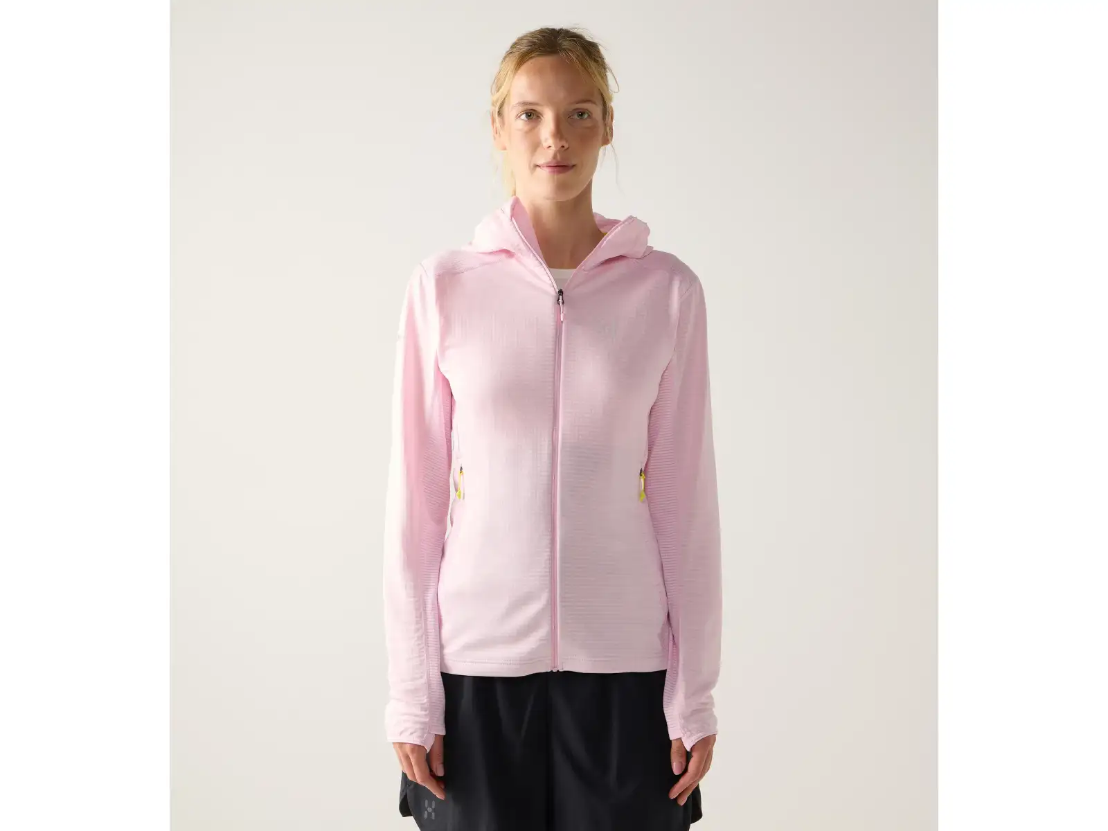 Haglöfs L.I.M Mid Multi Hood dámská mikina s kapucí Fresh Pink
