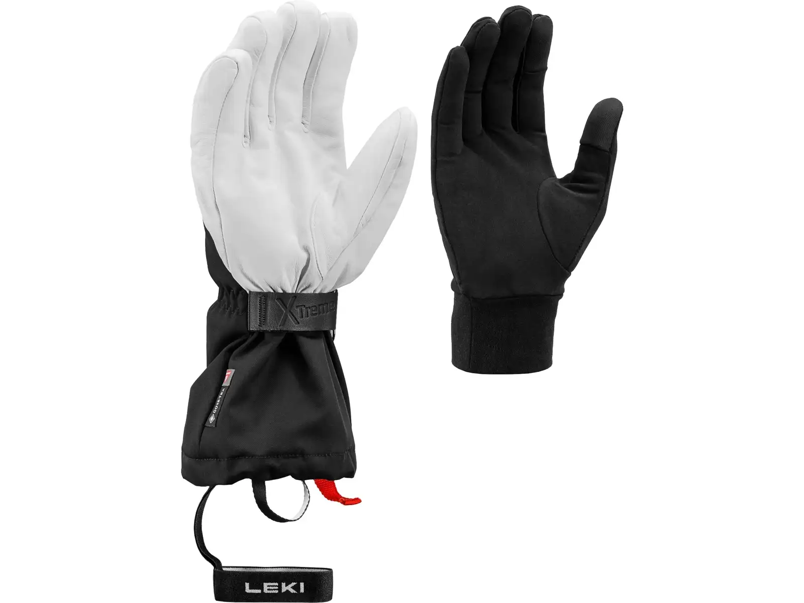 Leki Guide X-Treme sjezdové rukavice Black/White