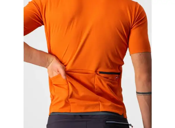 Castelli Unlimited AR pánský dres krátký rukáv Orange Rust