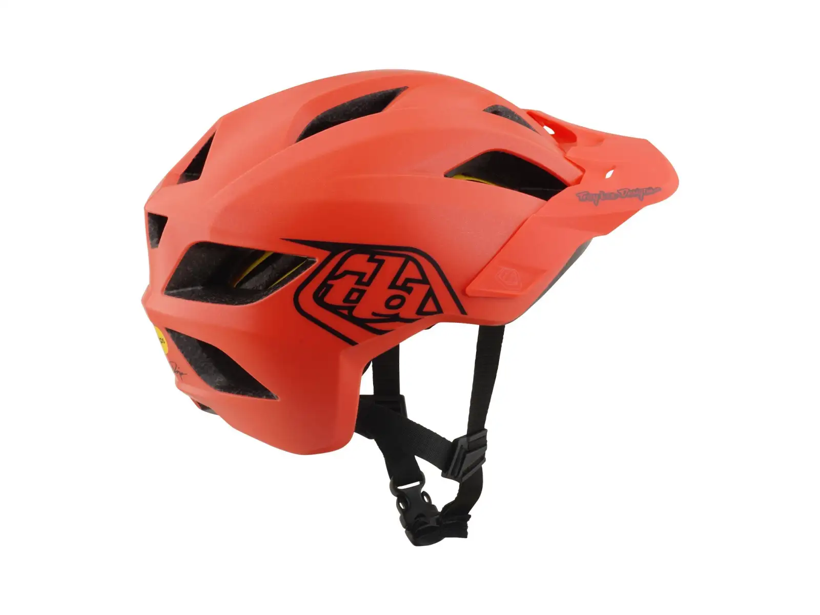 Troy Lee Designs Flowline Mips dětská přilba Point Coral/Charcoal
