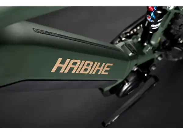 Haibike Alltrail 4 Matte Green/Gold Blue celoodpružené elektrokolo