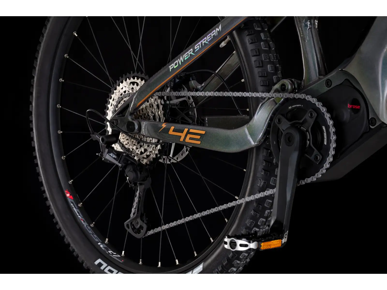 4EVER Powerstream Pro celoodpružené elektrokolo Chameleon/Bronze