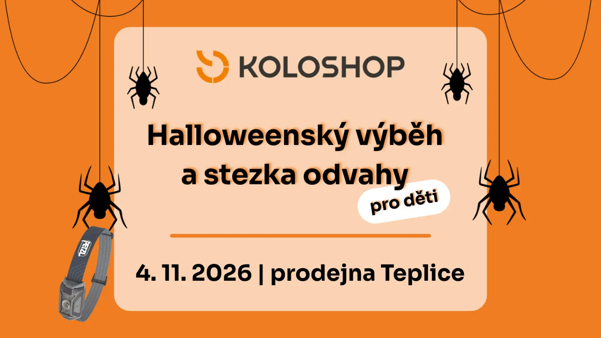 Halloweenský výběh + stezka odvahy pro děti | Teplice