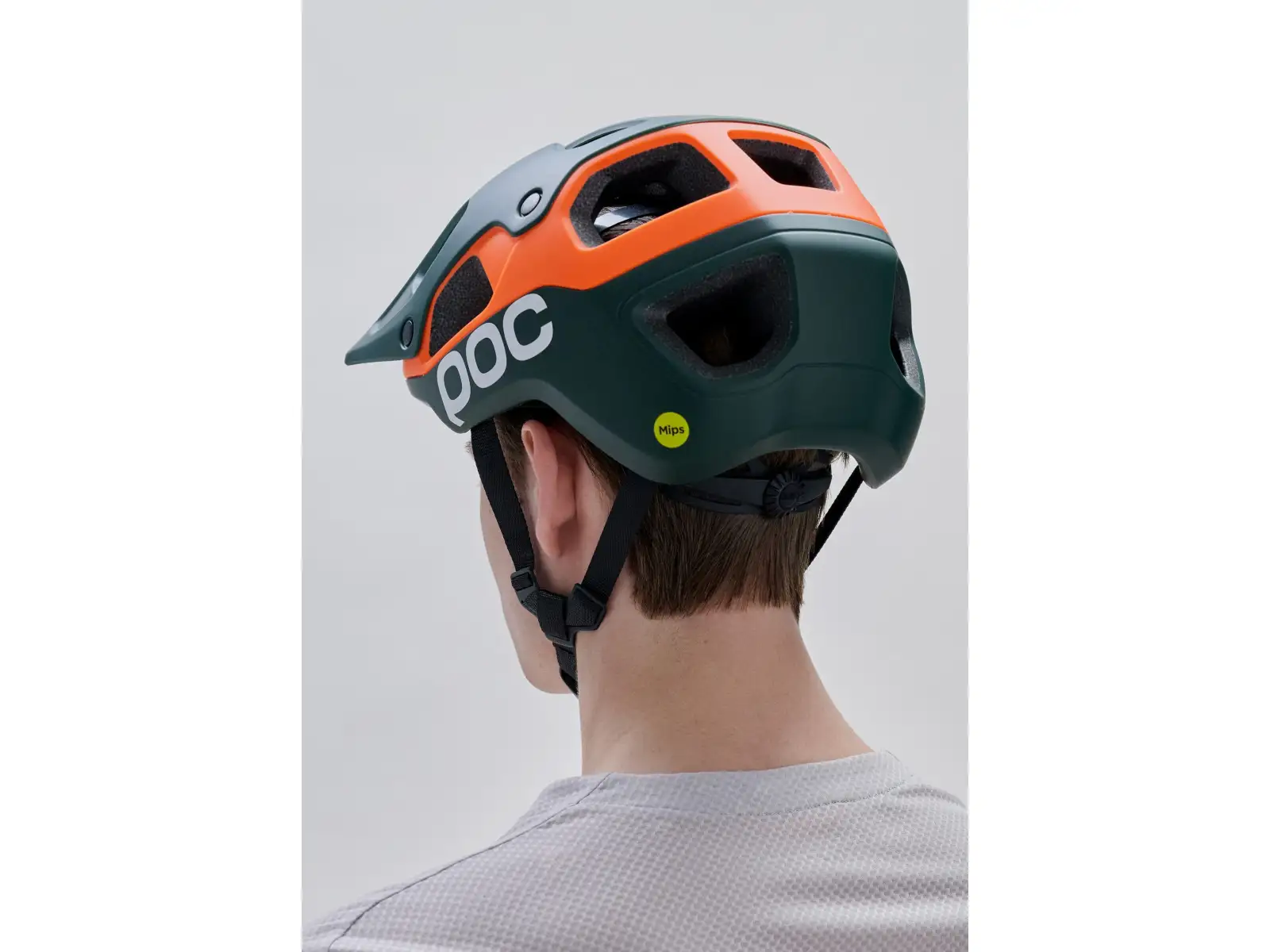POC Cularis Pure MTB přilba Pargasite Green Matt/Fluorescent Orange Matt
