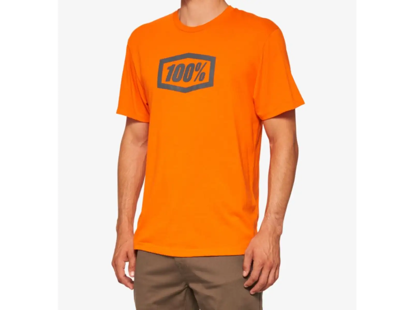 100% Icon pánské triko krátký rukáv Orange