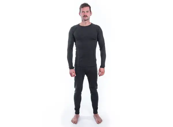 Sensor Merino Bold pánské triko dlouhý rukáv Anthracite Gray