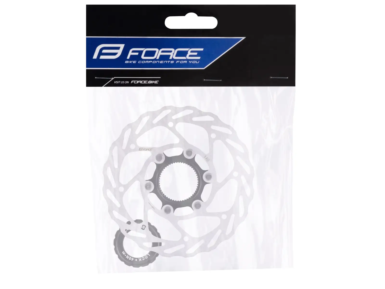 Force Center Lock 140 mm brzdový kotouč stříbrný