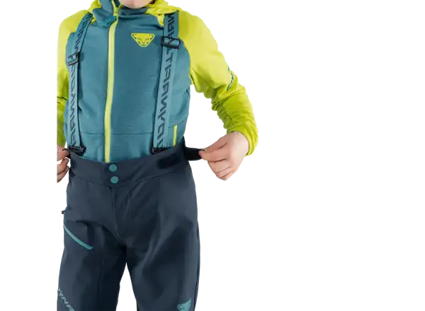 Dynafit Youngstar 3L dětské kalhoty s laclem Blueberry/Storm Blue