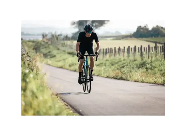 Force Epic cyklistické brýle černé/modré zrcadlové sklo