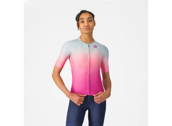Castelli UPF W dámský dres Winter Sky/Violet Pink