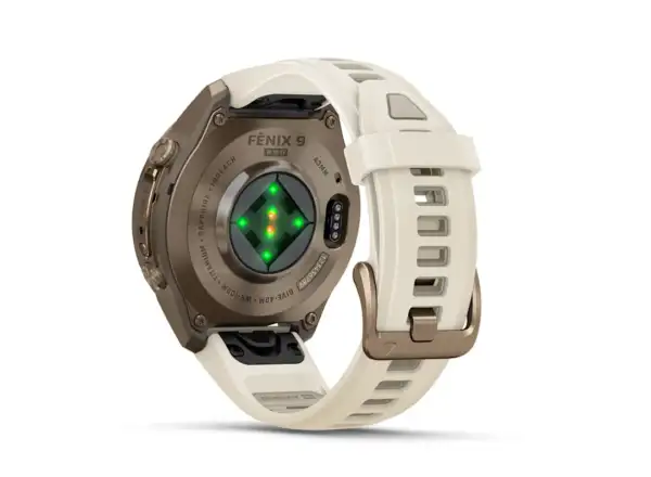 Garmin Fénix 9 Pro inReach 43 mm chytré hodinky Autumn Gold Titanium Cream/French Gray