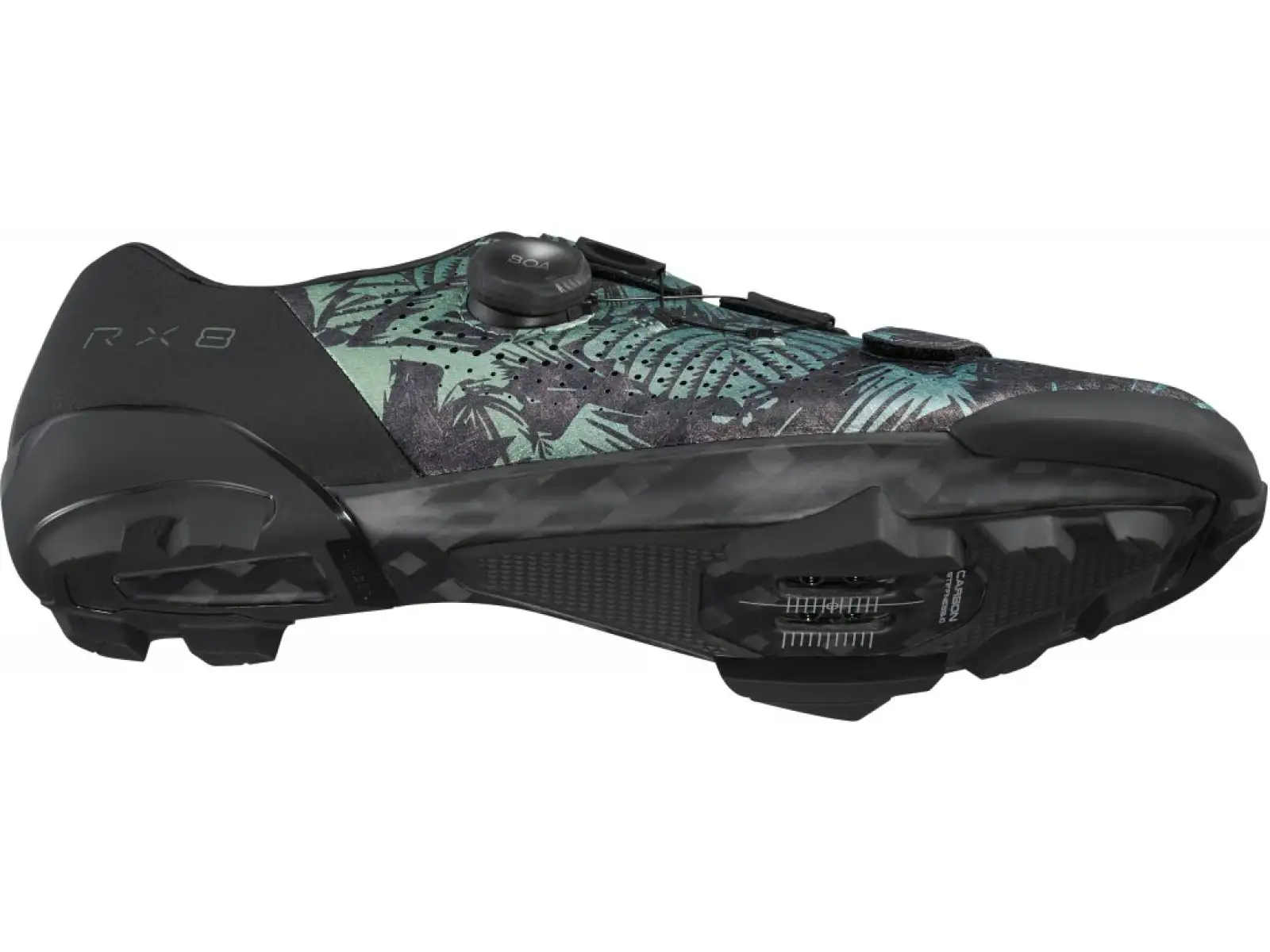 Shimano SH-RX801 pánské gravel tretry Tropical Leaves