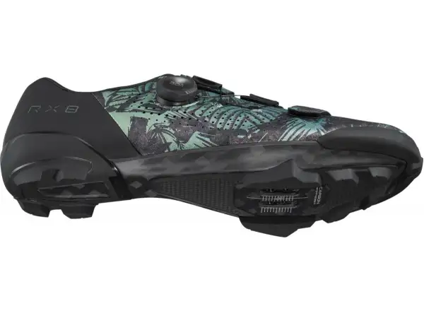 Shimano SH-RX801 pánské gravel tretry Tropical Leaves