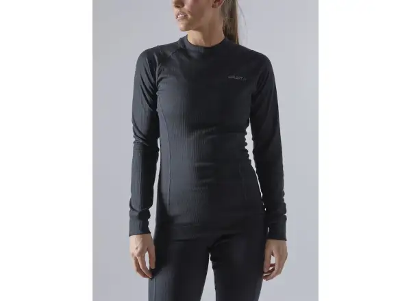 Craft Core Dry Baselayer dámský set triko dlouhý rukáv+kalhoty černá