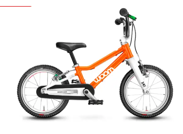Woom 2 Flame Orange 14 dětské kolo