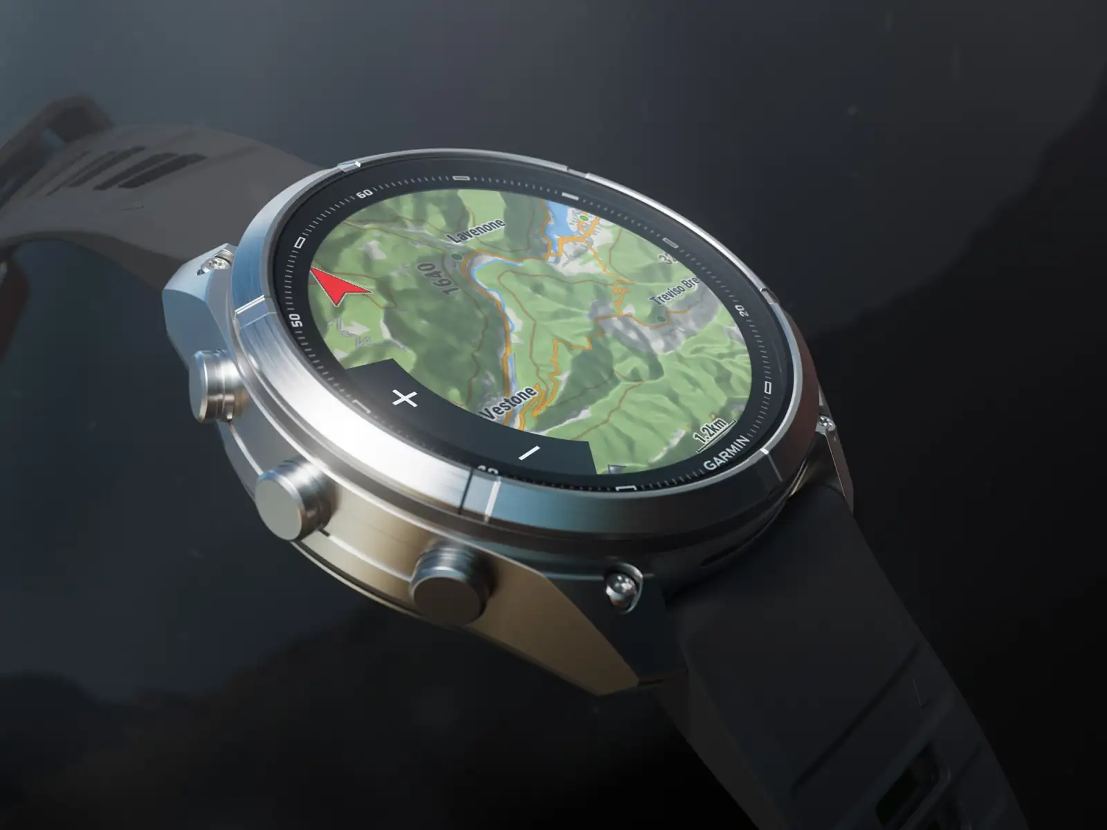Garmin fenix 9 Pro inReach 43 mm chytré hodinky Carbon gray DLC Titanium Black/Pebble gray