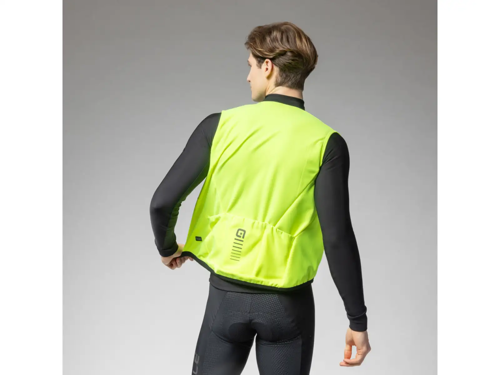 Alé PR-E Thermo 2.0 pánská cyklistická vesta Fluo Yellow