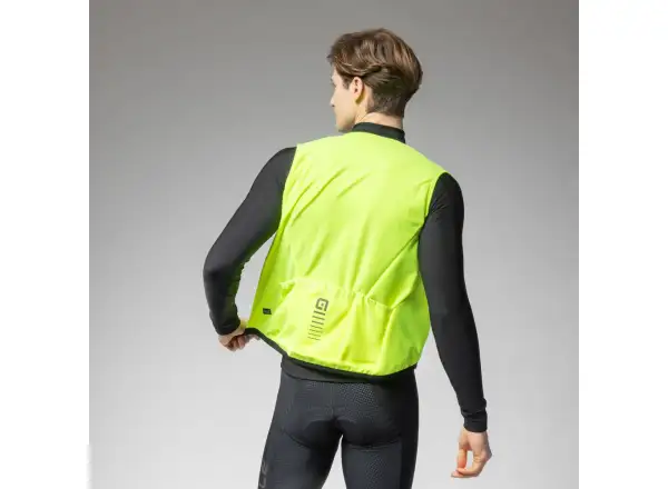 Alé PR-E Thermo 2.0 pánská cyklistická vesta Fluo Yellow