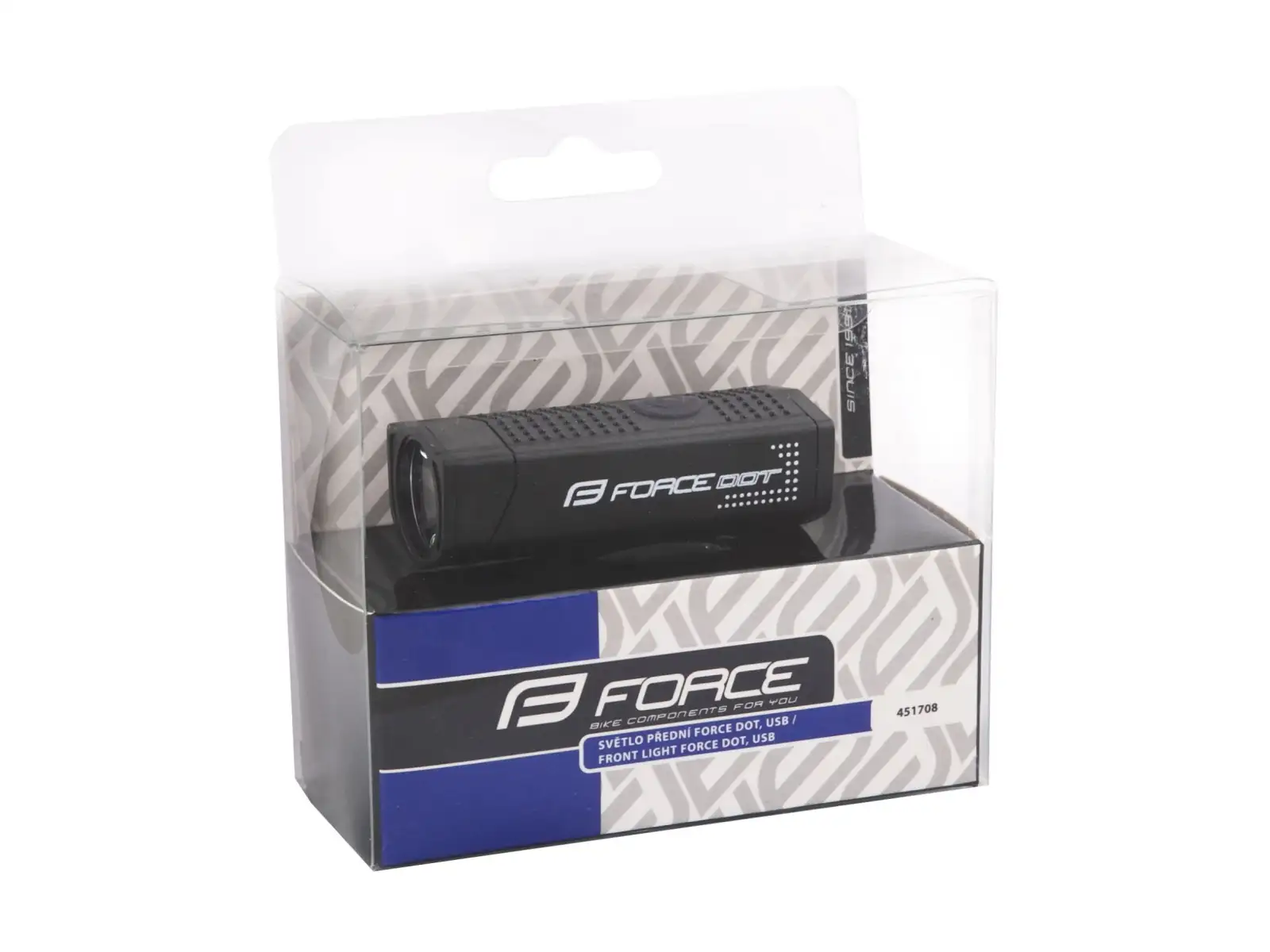 Force Dot přední světlo USB černá