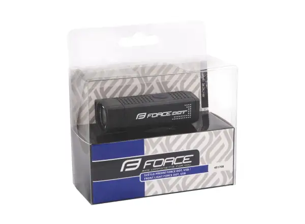 Force Dot přední světlo USB černá