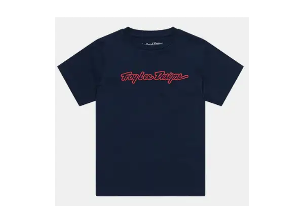 Troy Lee Designs Signature dětské triko krátký rukáv Navy