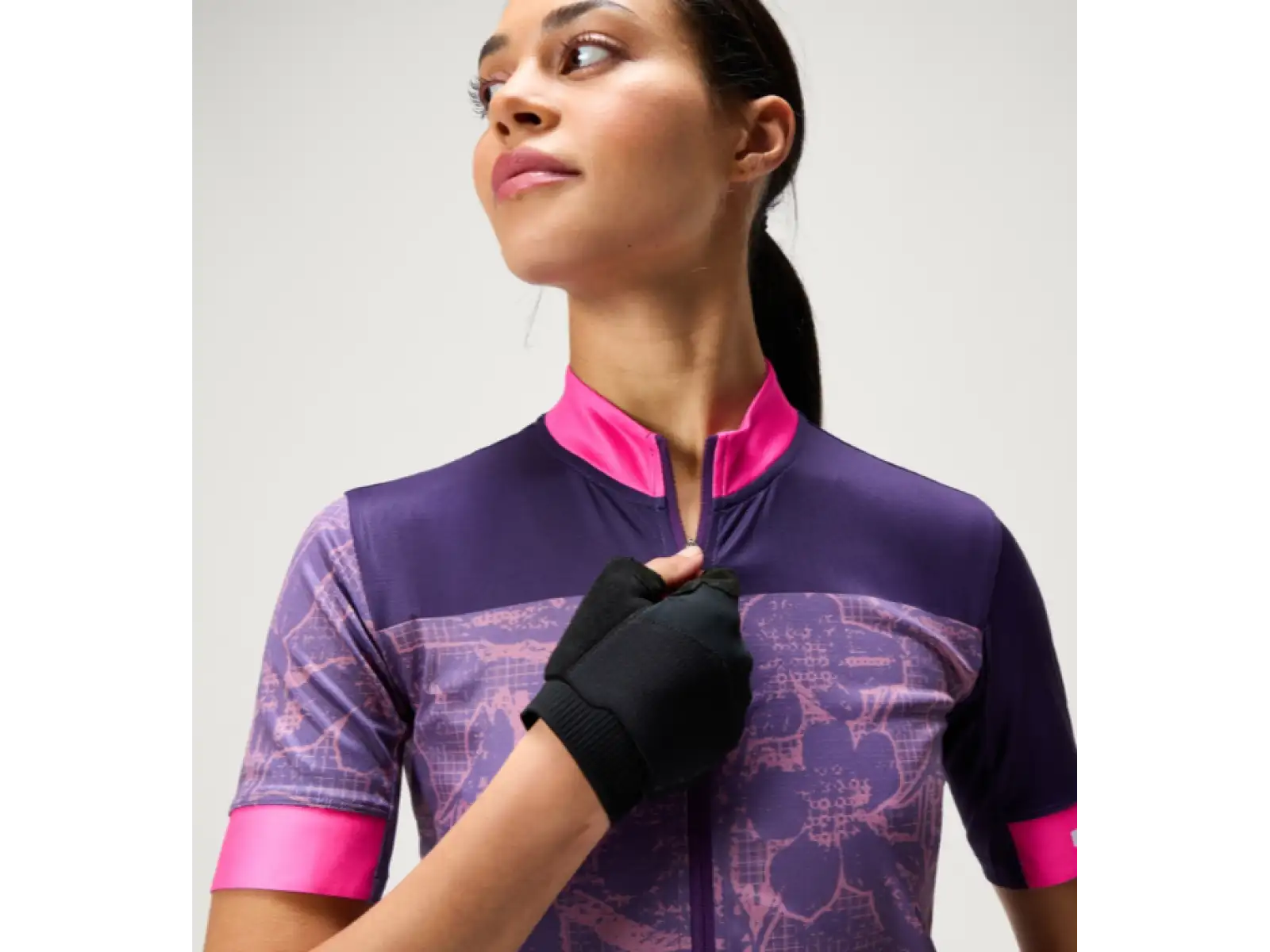 Endura FS260 Floral dámský dres krátký rukáv Bramble