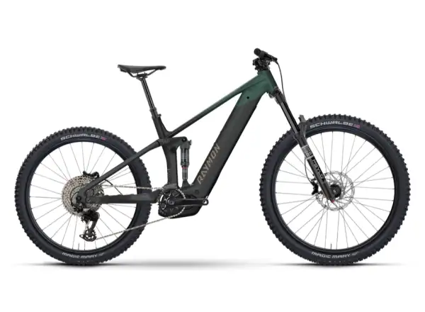 Raymon Vamok Comp black/seagreen celoodpružené elektrokolo