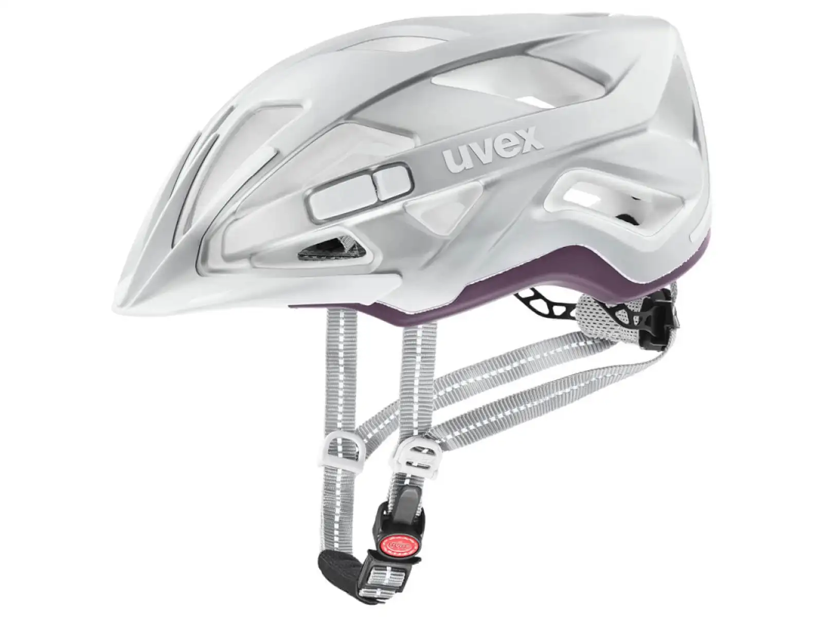 Uvex City Active přilba Silver Plum Mat
