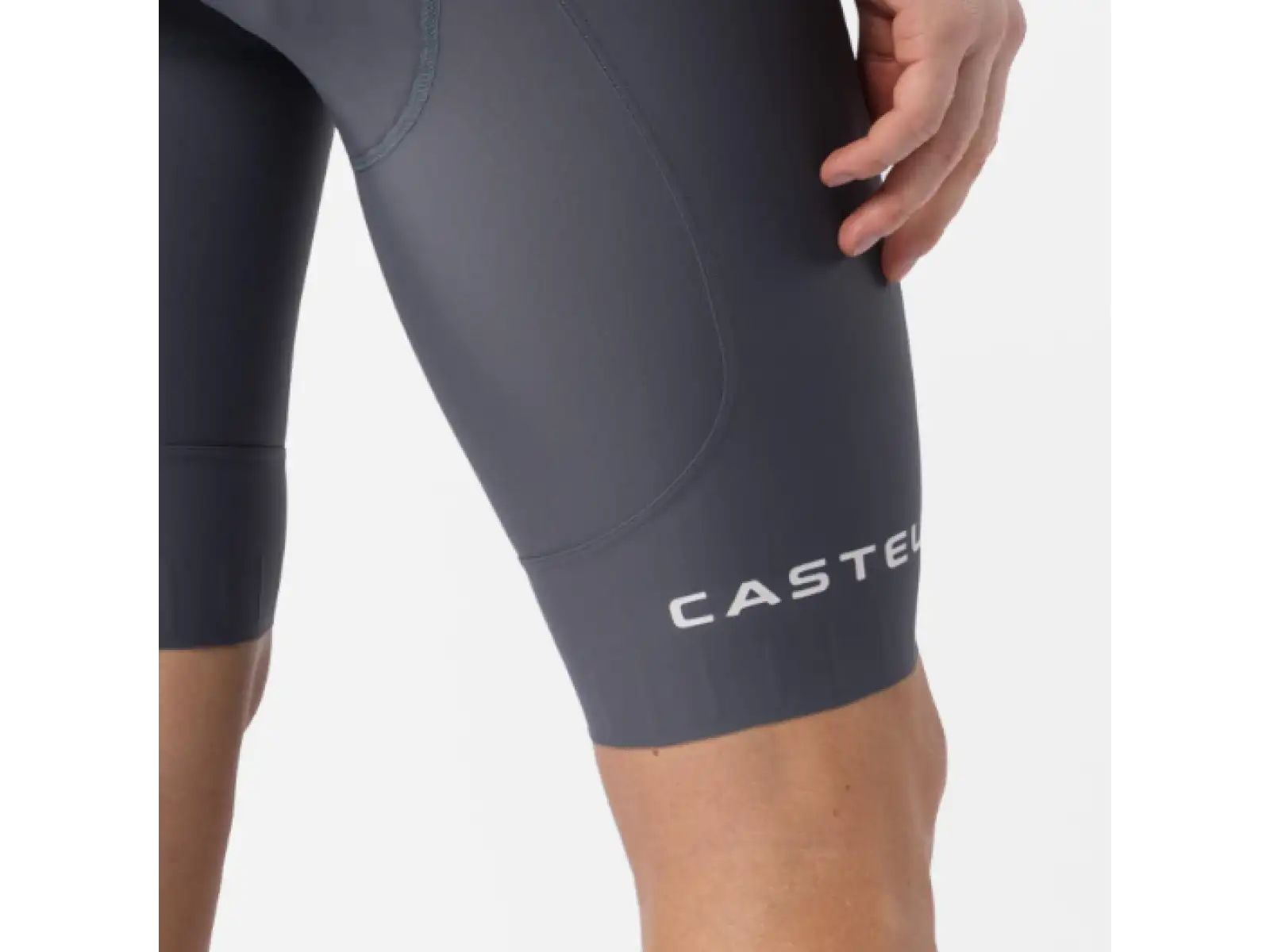 Castelli Espresso 2 pánské kraťasy s vložkou a laclem Smoky Gray