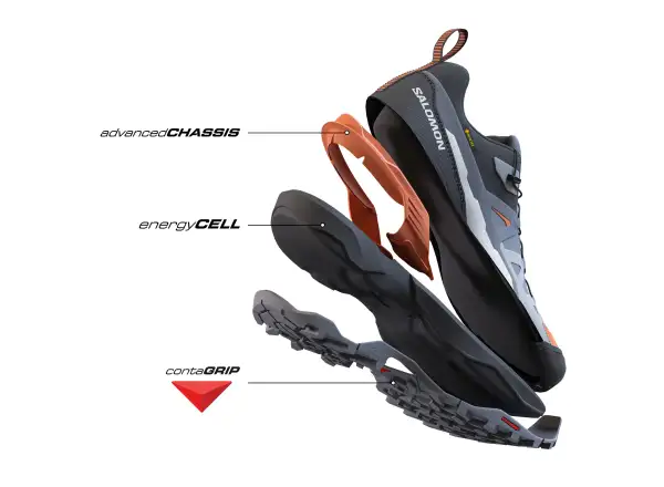 Salomon X Ultra 360 GTX pánská turistická obuv Castlerock/Black/Spicy Mustard