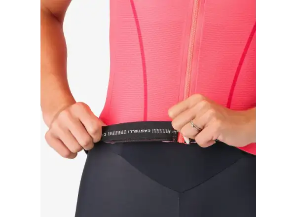 Castelli Anima Flow dámský dres krátký rukáv Brilliant Pink/Hibiscus