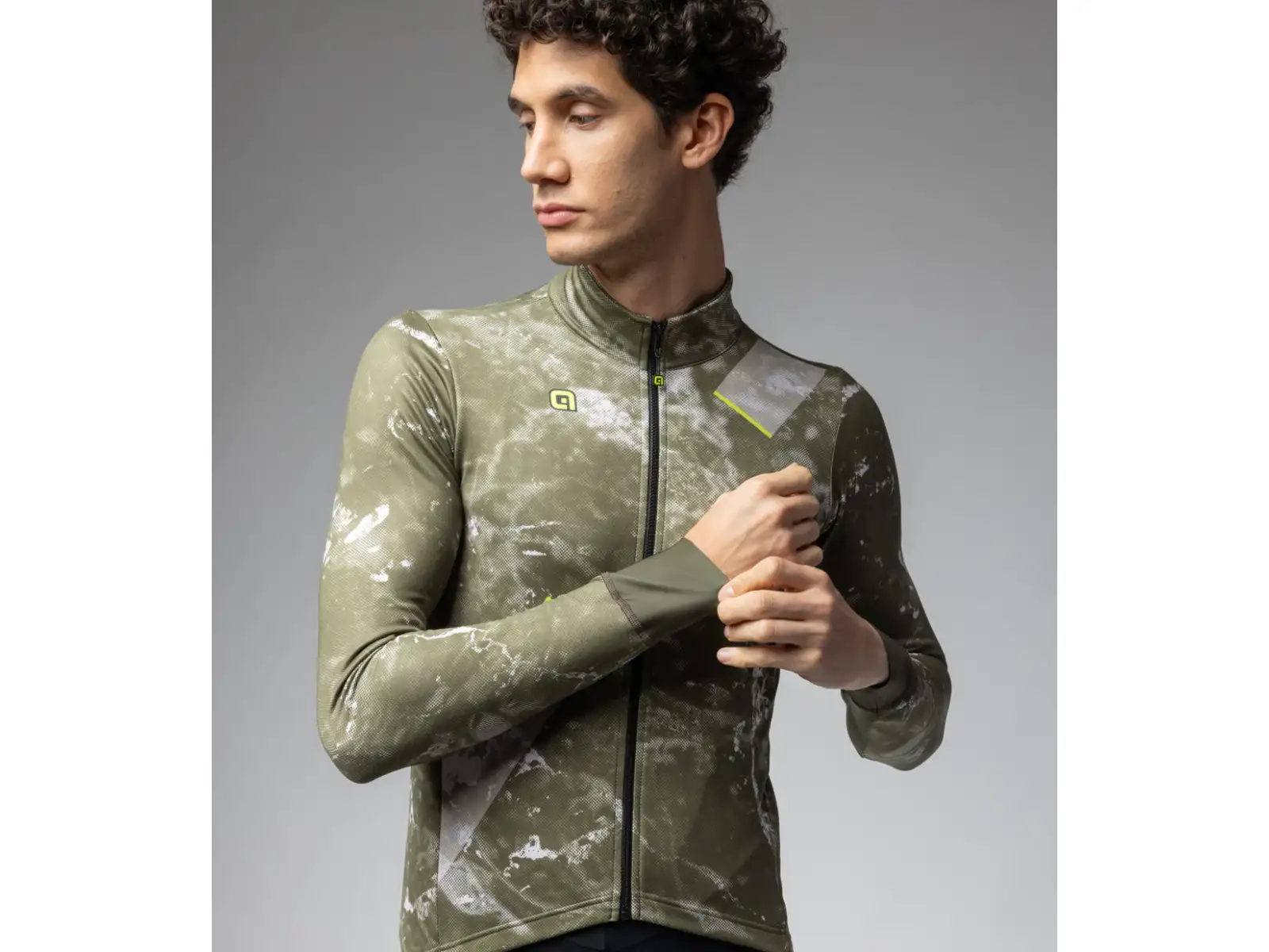 Alé Pragma Space pánský dres dlouhý rukáv Army Green