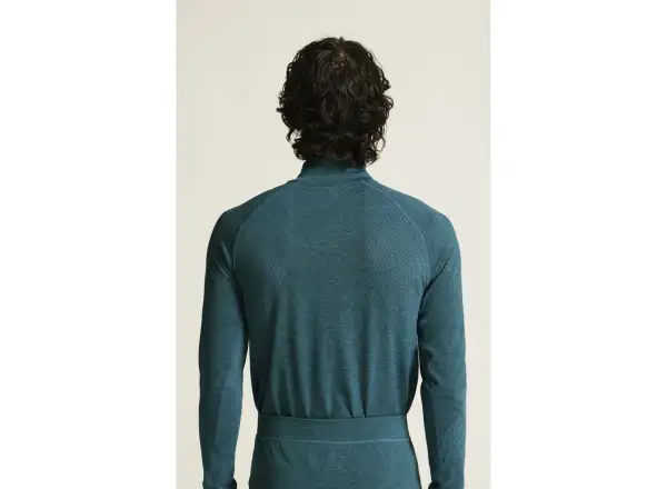 Craft Core Dry Active Comfort Zip pánské triko dlouhý rukáv zelená