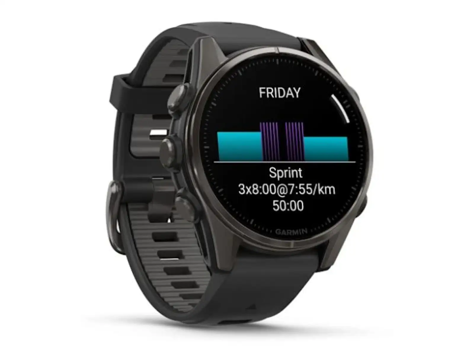 Garmin fenix 8 - 43 mm AMOLED Sapphire chytré hodinky Carbon titanium Black/Pebble grey