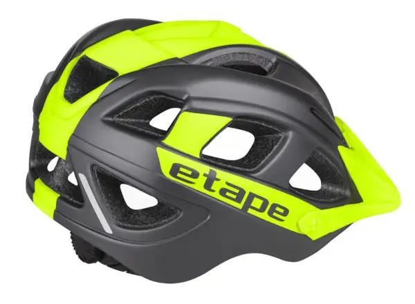 Etape Hero dětská cyklistická přilba antracit/žlutá fluo matná