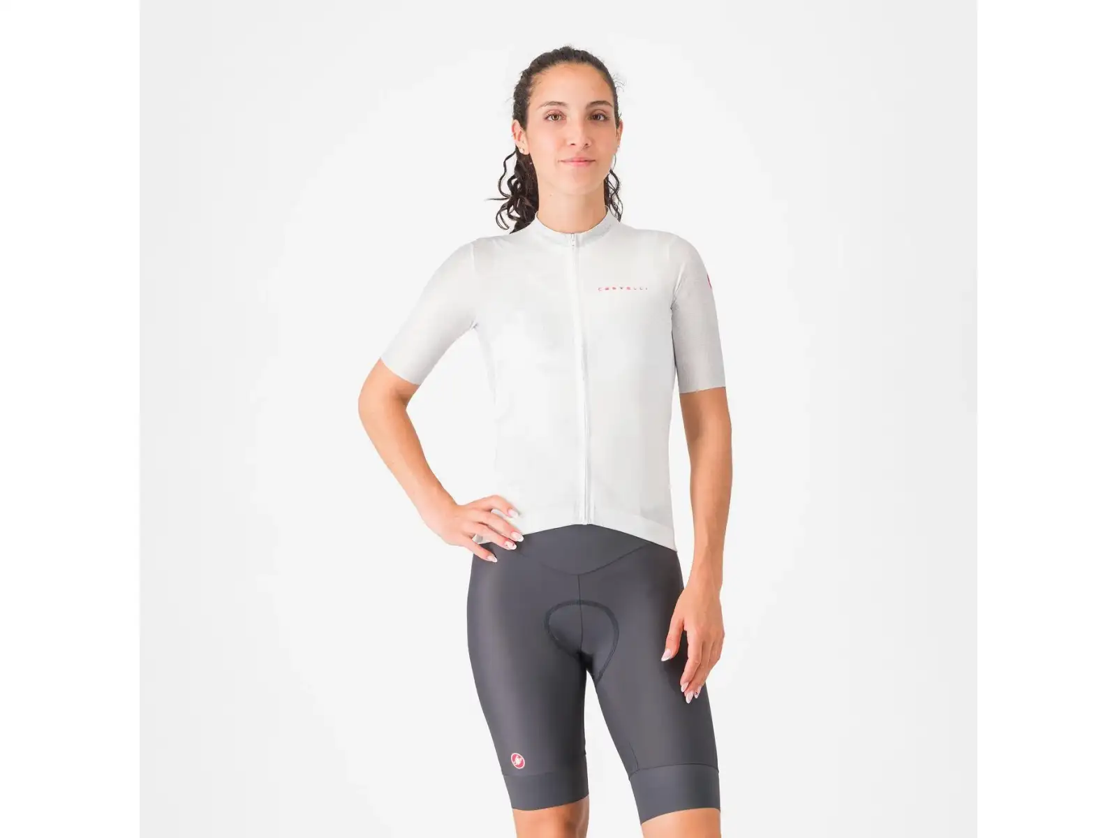 Castelli Prima 2 dámské kraťasy s vložkou Dark Gray/Pool Blue