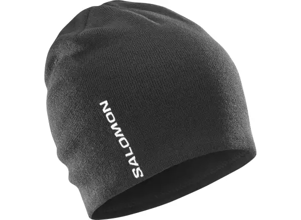 Salomon Graphic Beanie bežecká čepice Deep Black