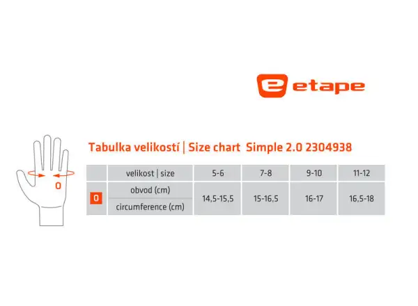 Etape Simple 2.0 dětské rukavice modrá/zelená